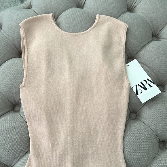 Zara Women's Pink Sleeveless Dress - Picture 4 of 5